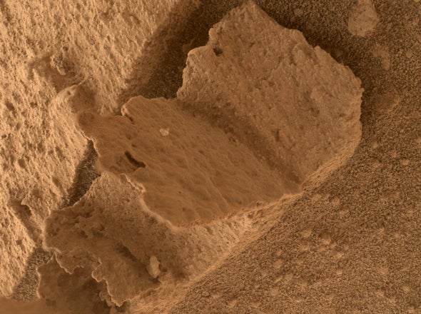 What Created This Mini Book-Shaped Rock on Mars?